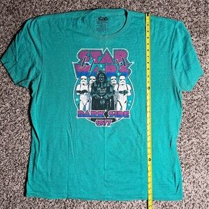 Star Wars Teal and Purple Logo Tee